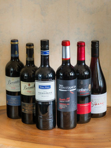 Fine Red Wine Collection x 6